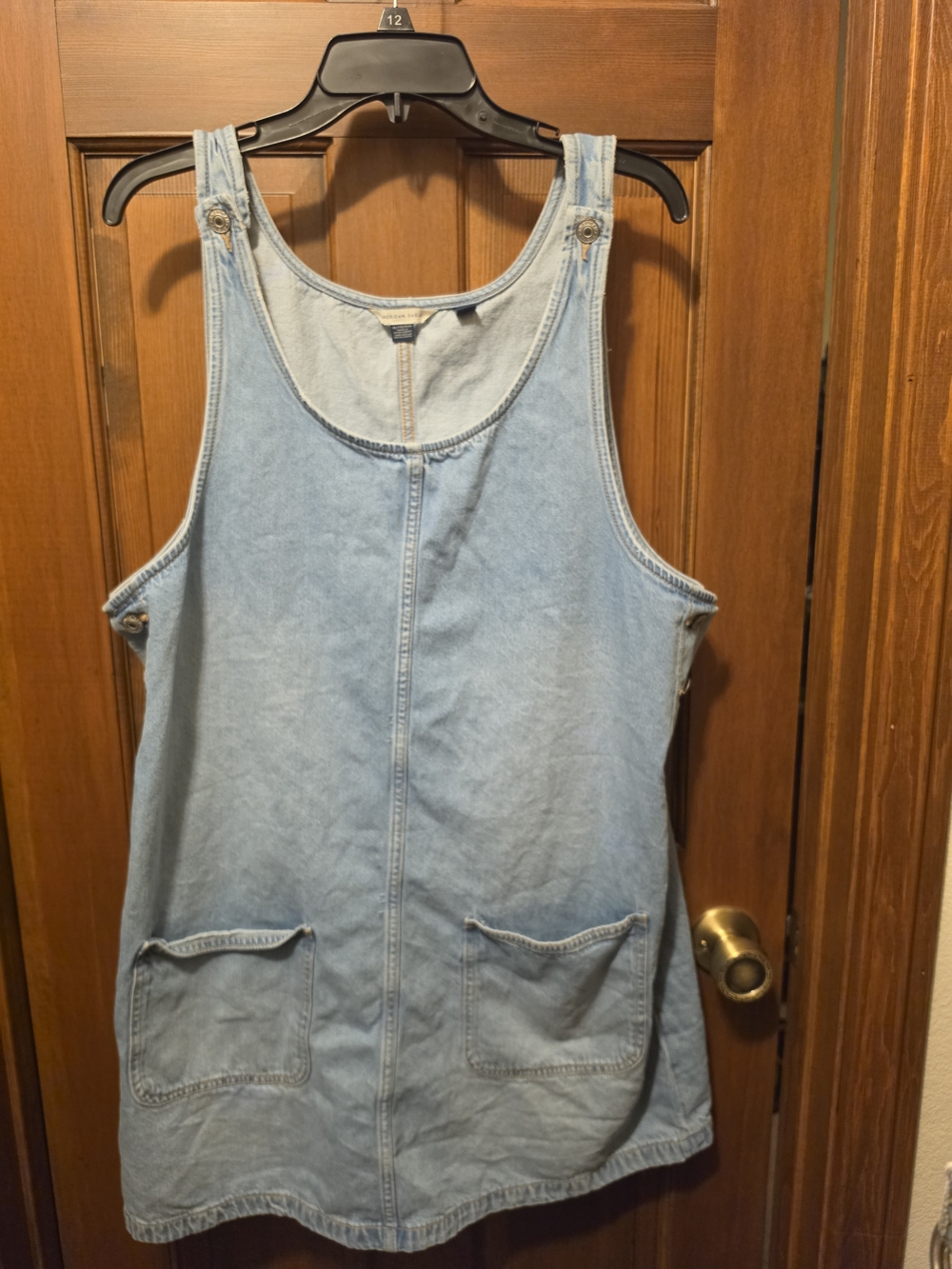 American Eagle Outfitters Light Blue Denim Pinafore
